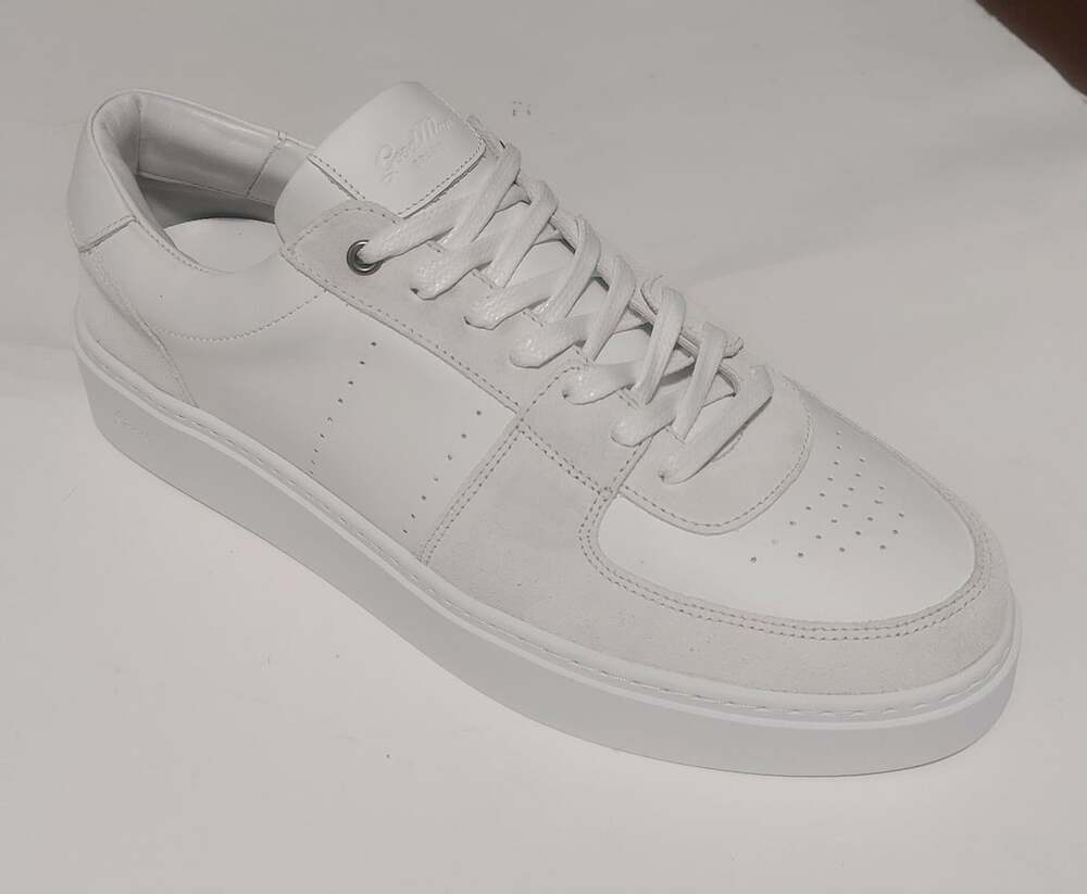 Good Man Brand Legend London Low Top Sneakers White Leather Shoes Mens 10.5